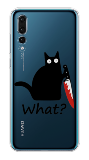 Чехол на Huawei P20 Pro "Котик с ножом" Case Place