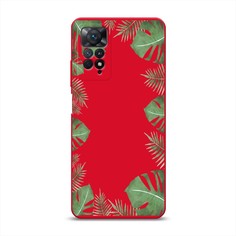 Чехол Awog на Xiaomi Redmi Note 11 Pro/11 Pro 5G/11E Pro "Листья папоротника рамка"
