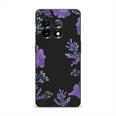 Чехол Awog на OnePlus 11 "Сиреневая цветочная рамка"