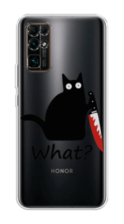 Чехол на Honor 30 "Котик с ножом" Case Place
