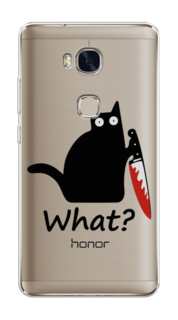 Чехол на Honor 5X "Котик с ножом" Case Place