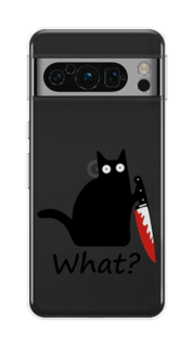 Чехол на Google Pixel 8 Pro "Котик с ножом" Case Place