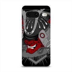 Чехол на Google Pixel 8 "Красная маска самурая" Case Place