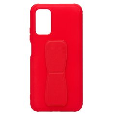 Чехол для Xiaomi Redmi 9T пластиковый с подставкой и магнитом <красный> Promise Mobile