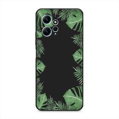 Чехол Awog на Xiaomi Redmi Note 12 4G "Листья папоротника рамка"