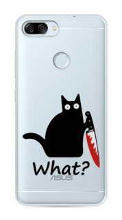 Чехол на ASUS ZenFone Max Plus M1 ZB570TL "Котик с ножом" Case Place