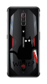 Чехол на ZTE Nubia Red Magic 6 "Котик с ножом" Case Place