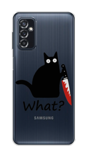 Чехол на Samsung Galaxy M52 "Котик с ножом" Case Place
