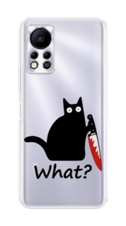 Чехол на Infinix HOT 11S NFC "Котик с ножом" Case Place