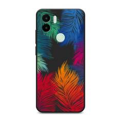 Чехол Awog на Xiaomi Redmi A1+/A2+ "Рамка из перьев"