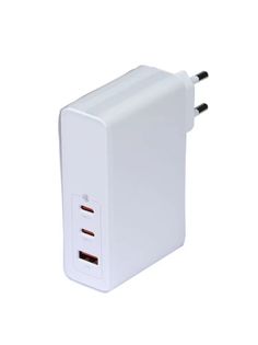Сетевое зарядное устройство Baseus GaN5 Pro 2C+U 140W + кабель Type-C White CCGP100202