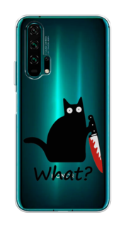 Чехол на Honor 20 Pro "Котик с ножом" Case Place