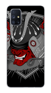 Чехол на Samsung Galaxy M51 "Красная маска самурая" Case Place