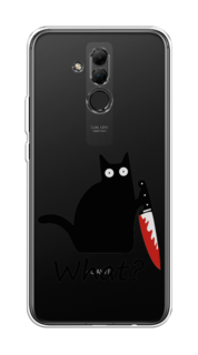 Чехол на Huawei Mate 20 Lite "Котик с ножом" Case Place