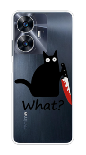 Чехол на Realme C55 "Котик с ножом" Case Place