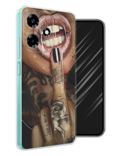 Чехол Awog на Infinix Hot 30 "Девушка с татуировками"