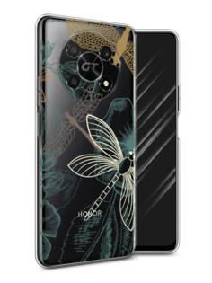 Чехол Awog на Honor X40 GT "Тени стрекоз"