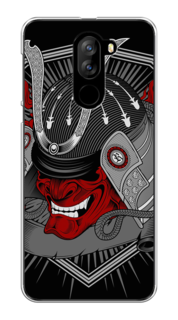Чехол на Doogee X60L "Красная маска самурая" Case Place