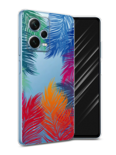 Чехол Awog для Xiaomi Redmi Note 12 Pro Plus "Рамка из перьев"
