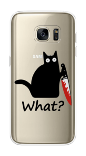 Чехол на Samsung Galaxy S7 edge "Котик с ножом" Case Place