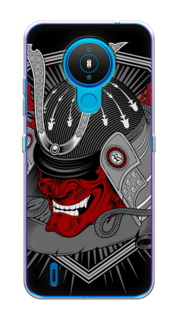 Чехол на Nokia 1.4 "Красная маска самурая" Case Place