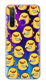 Чехол на Realme 5 Pro "Утка с ножом" Case Place