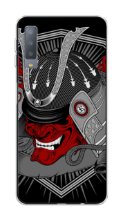 Чехол на Samsung Galaxy A7 2018 "Красная маска самурая" Case Place
