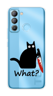 Чехол на Tecno POP 5 LTE "Котик с ножом" Case Place