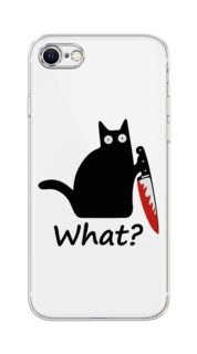 Чехол на Apple iPhone 8 "Котик с ножом" Case Place