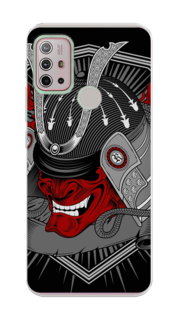 Чехол на Lenovo K13 Note/Motorola Moto G10/G20/G30 "Красная маска самурая" Case Place