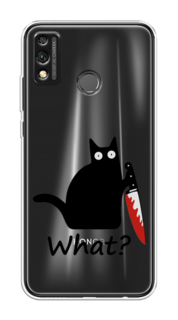 Чехол на Honor 9X Lite "Котик с ножом" Case Place