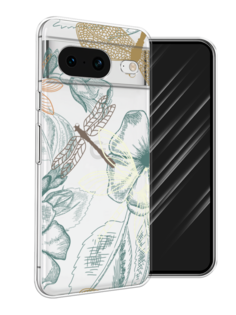 Чехол Awog на Google Pixel 8 "Тени стрекоз"