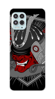Чехол на Motorola Moto G100 "Красная маска самурая" Case Place
