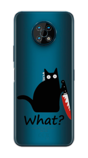 Чехол на Nokia G50 "Котик с ножом" Case Place