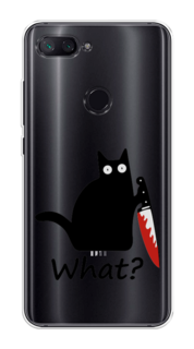 Чехол на Xiaomi Mi 8 Lite (Youth Edition) "Котик с ножом" Case Place