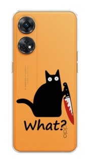 Чехол на Oppo Reno 8T 4G "Котик с ножом" Case Place