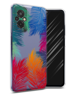 Чехол Awog на Xiaomi Redmi 11 Prime 4G "Рамка из перьев"