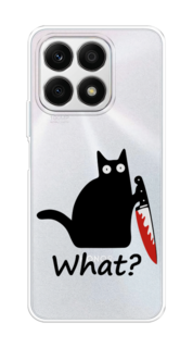 Чехол на Honor X8A "Котик с ножом" Case Place