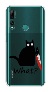 Чехол на Huawei Y9 Prime 2019 "Котик с ножом" Case Place