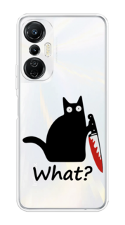 Чехол на Infinix Hot 20S "Котик с ножом" Case Place