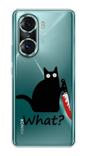 Чехол на Honor 60 Pro "Котик с ножом" Case Place
