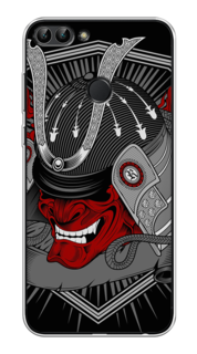 Чехол на Huawei P Smart "Красная маска самурая" Case Place