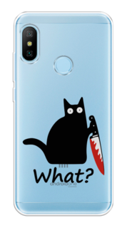 Чехол на Xiaomi A2 Lite "Котик с ножом" Case Place