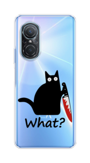 Чехол на Huawei Nova 9 SE "Котик с ножом" Case Place