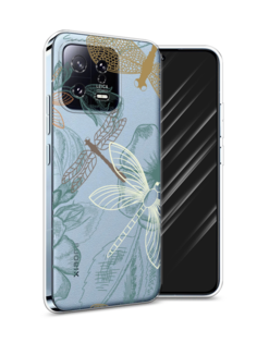 Чехол Awog на Xiaomi 13 5G "Тени стрекоз"