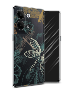 Чехол Awog на Oppo Reno 9 "Тени стрекоз"
