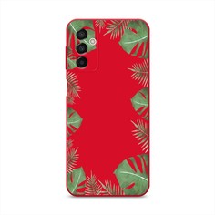 Чехол Awog на Samsung Galaxy M23 5G "Листья папоротника рамка"