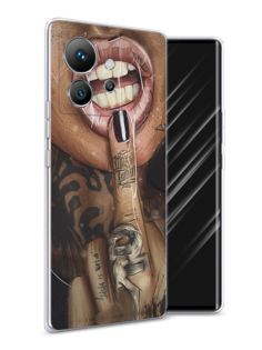 Чехол Awog на Infinix Zero Ultra 5G "Девушка с татуировками"