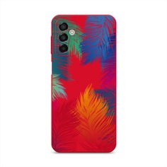 Чехол Awog на Samsung Galaxy M23 5G "Рамка из перьев"