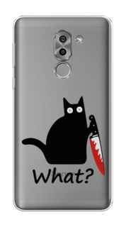 Чехол на Honor 6X "Котик с ножом" Case Place